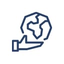 Hand Globe Icon