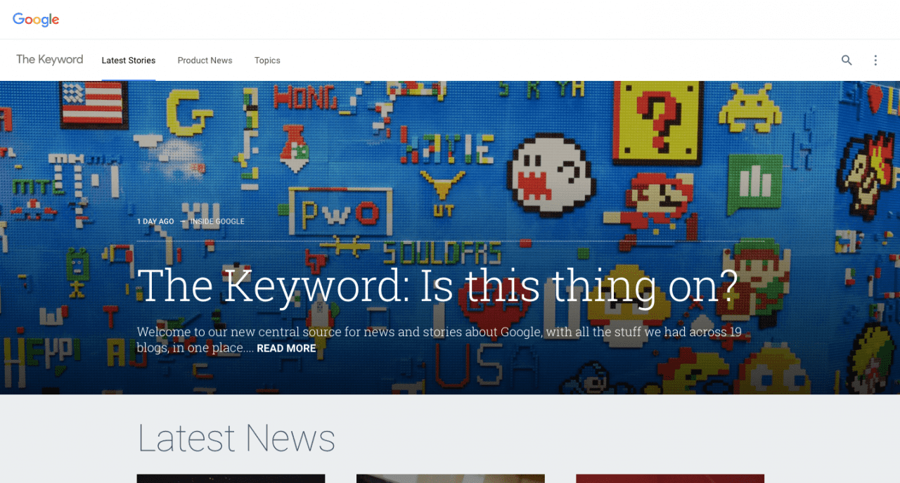 blog.google the keyword